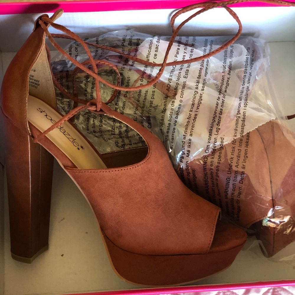 Cognac marlena high heels